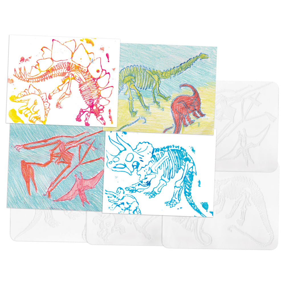 Plaques de frottement dinosaures Roylco