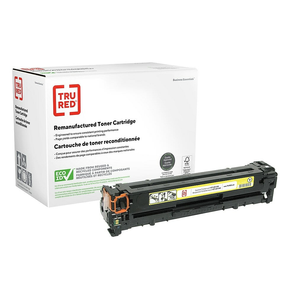 TRU RED CB542A HP 125A Remanufactured Toner Cartridge - Standard Yield - Yellow