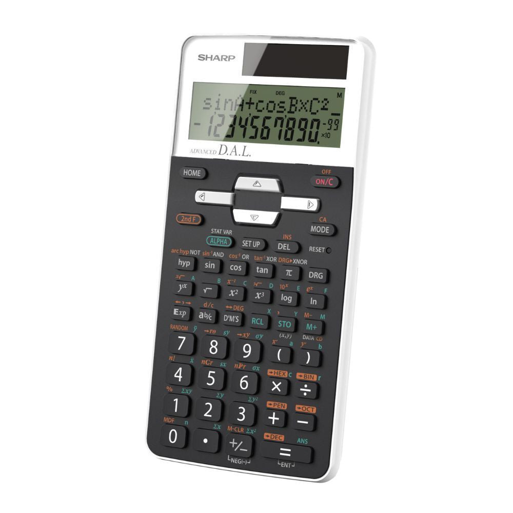 Calculatrice scientifique Sharp EL531XTWH 273 fonctions 10 chiffres - Blanc