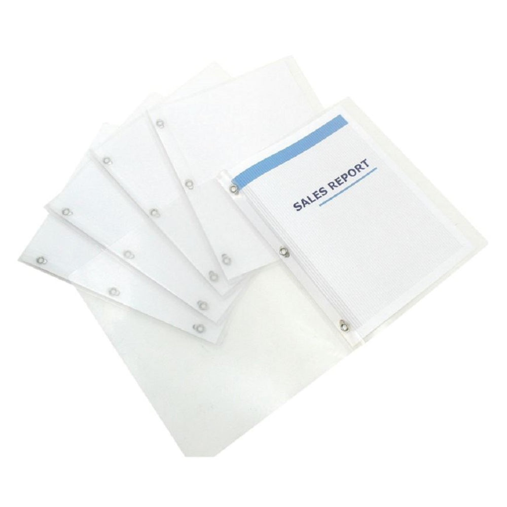 Staples Poly 3-Prong Report Cover - Letter Size - Clear