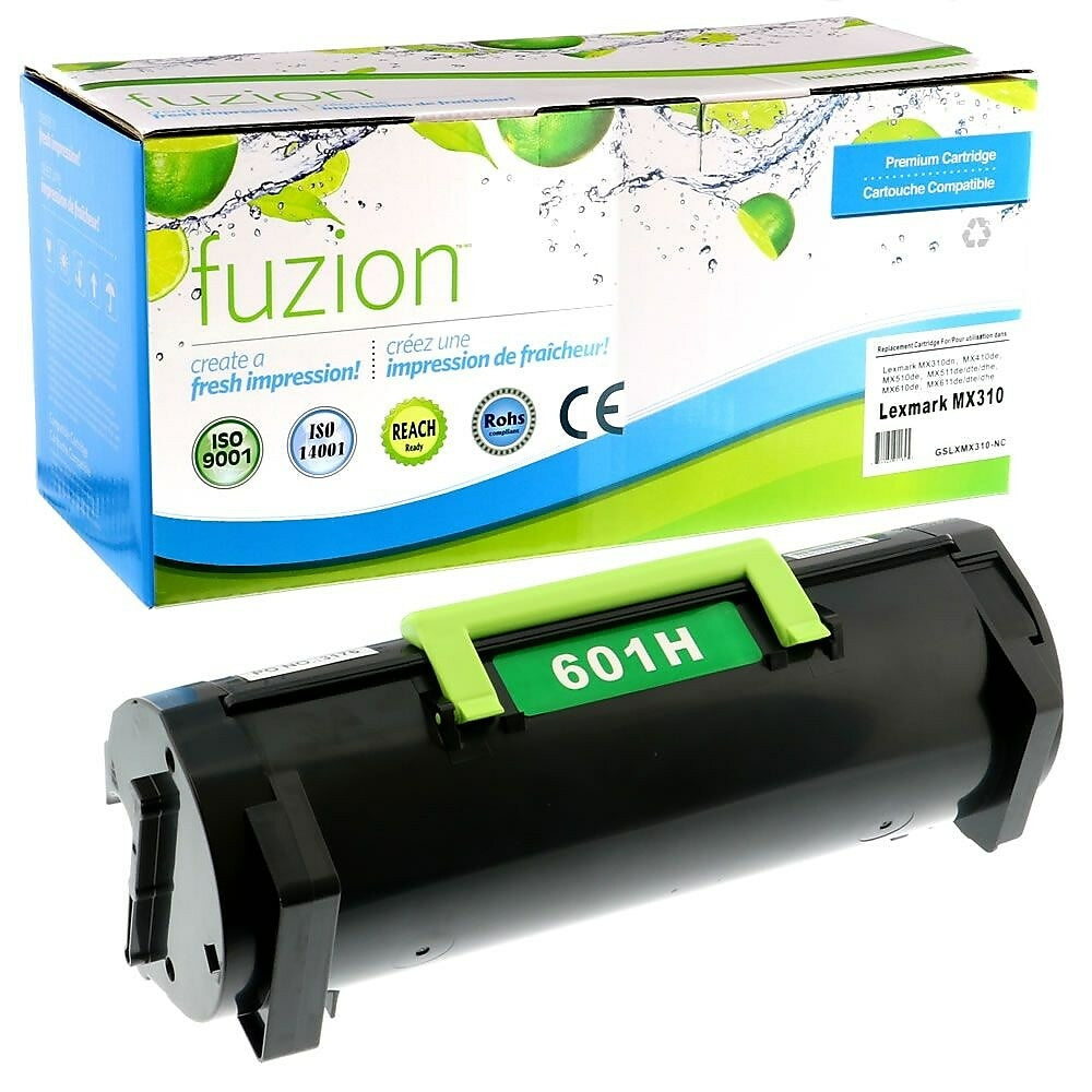 fuzion Lexmark 601H (60F1H00) Compatible Toner Cartridge - High Yield - Black