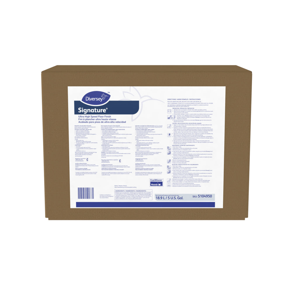 Fini à plancher ultra-rapide Diversey Signature 5 gal - Blanc