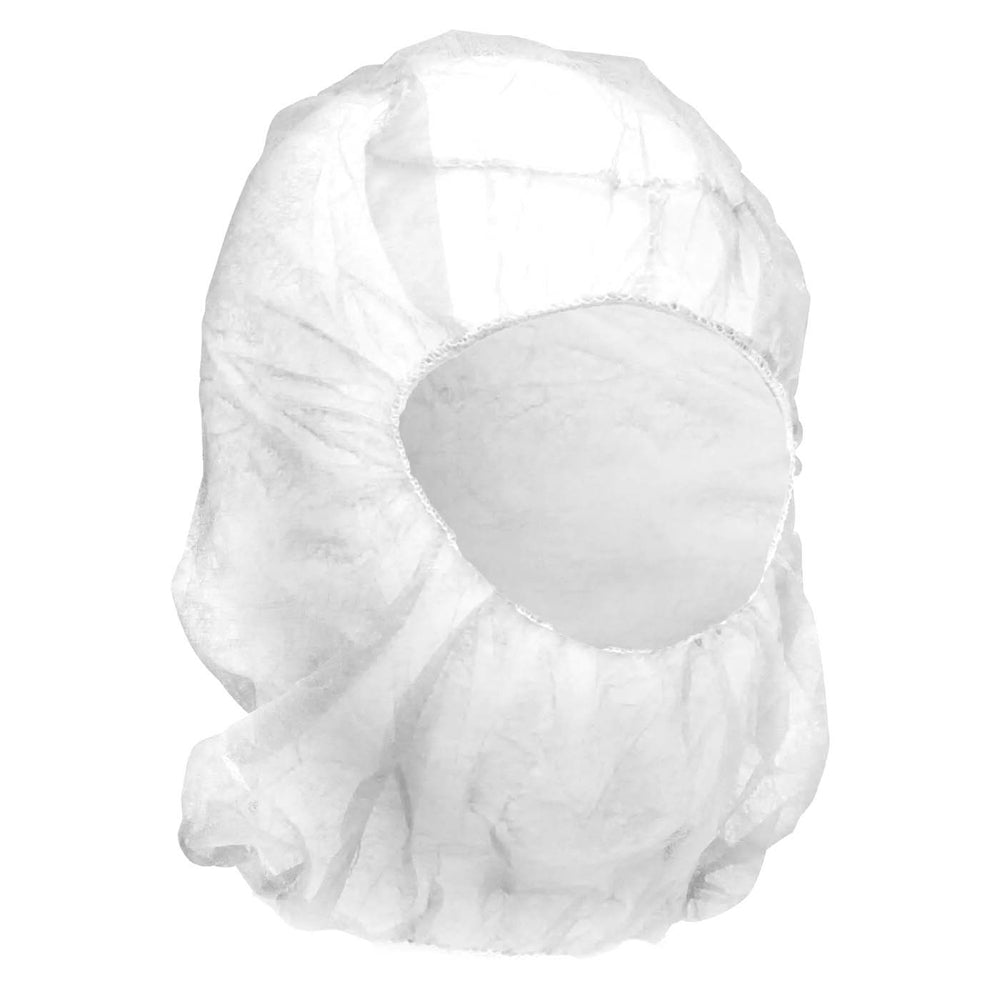 Cagoule jetable Latoplast - 18 g/m² - Blanc - Paquet de 100