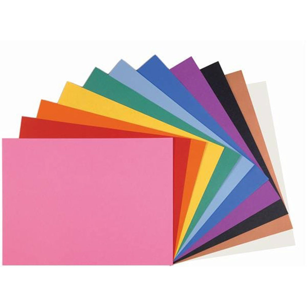 North American Paper Inc. Construction Paper - 12" x 18" - Assorted - 48 Sheets