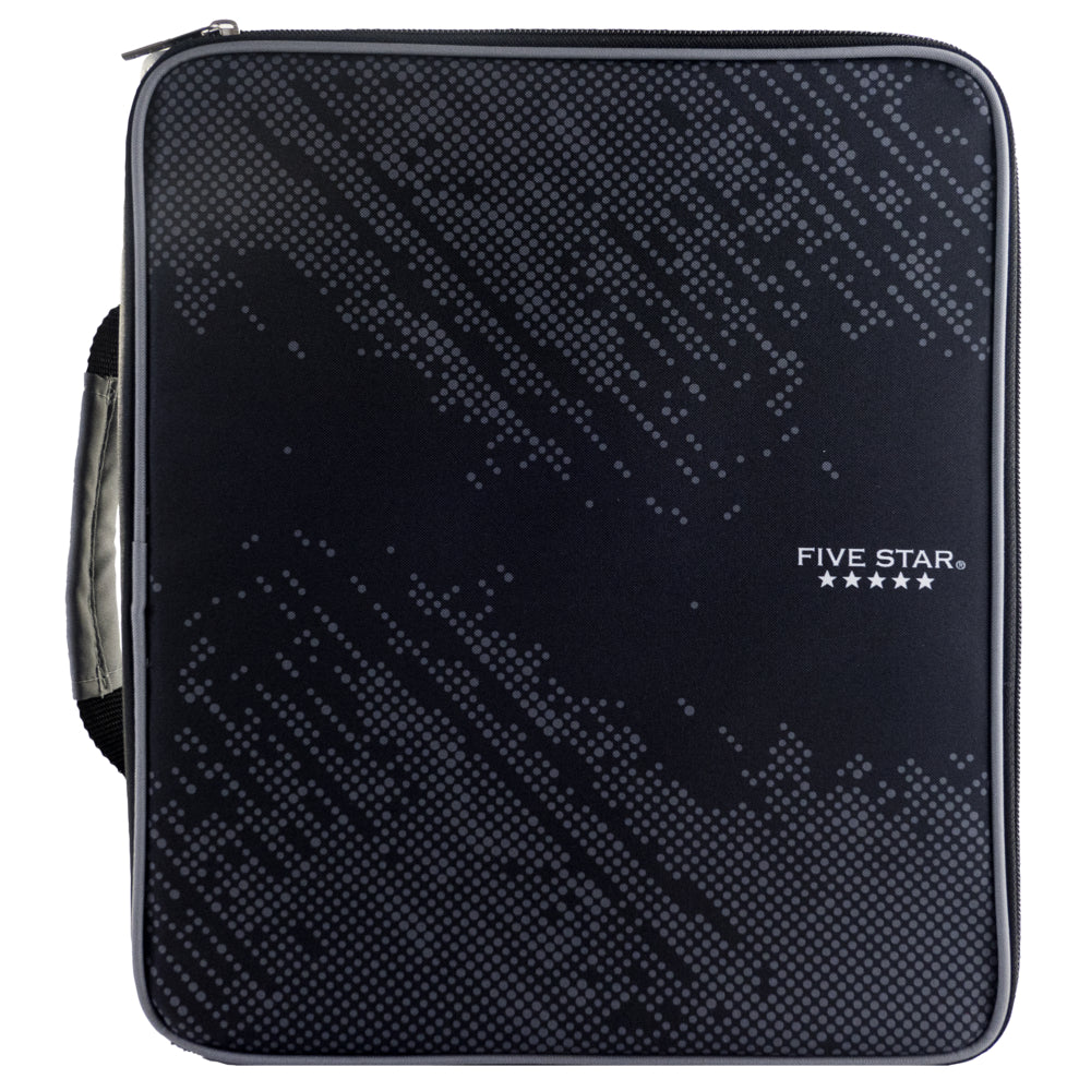Five Star Nylon 2" 3 Ring Zipper Binder - Black