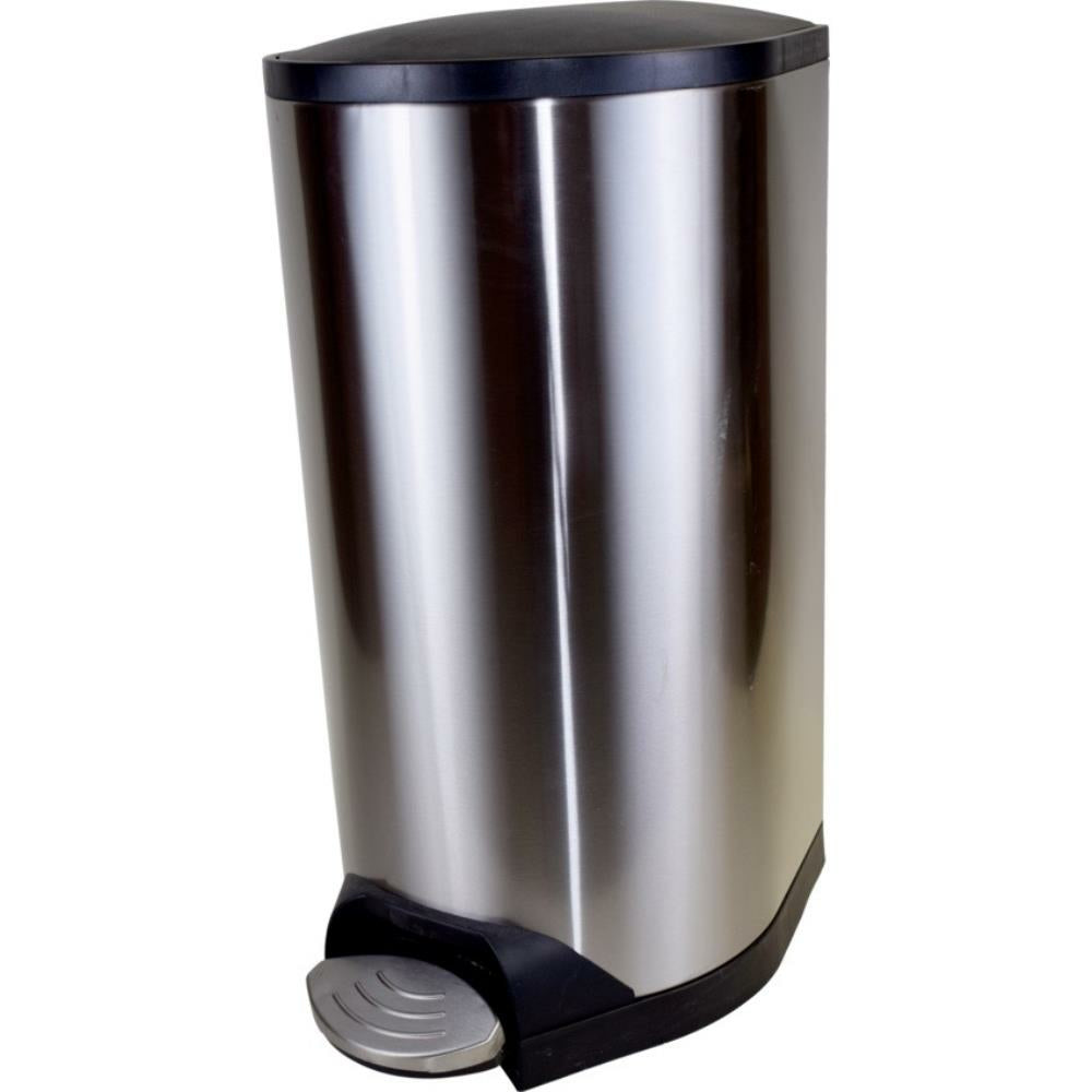 Globe 20L Step On Stainless Steel Garbage Waste Container