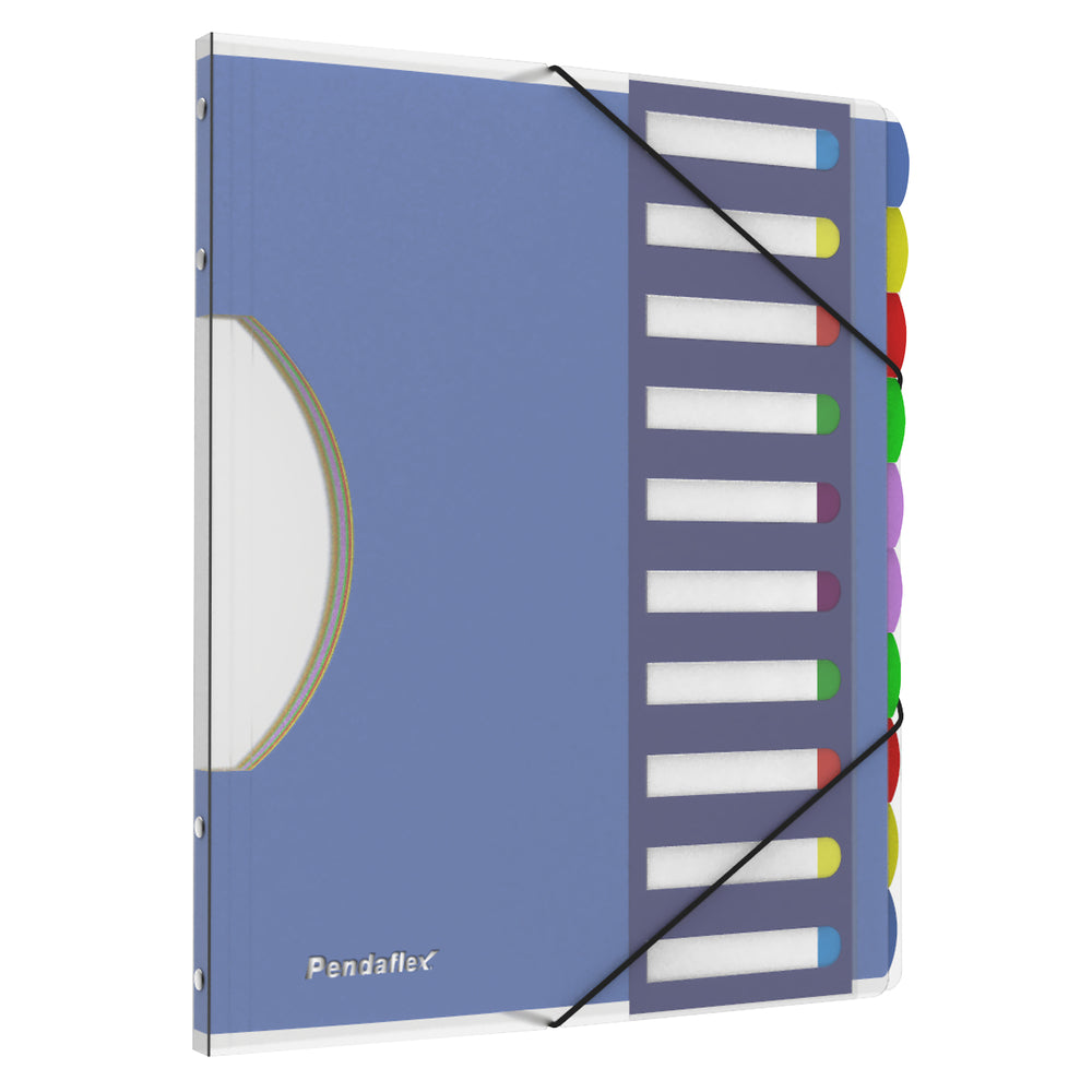 Pendaflex Elastic Tie Closure Pile Smart Project Sorter with 10 Dividers - Letter Size