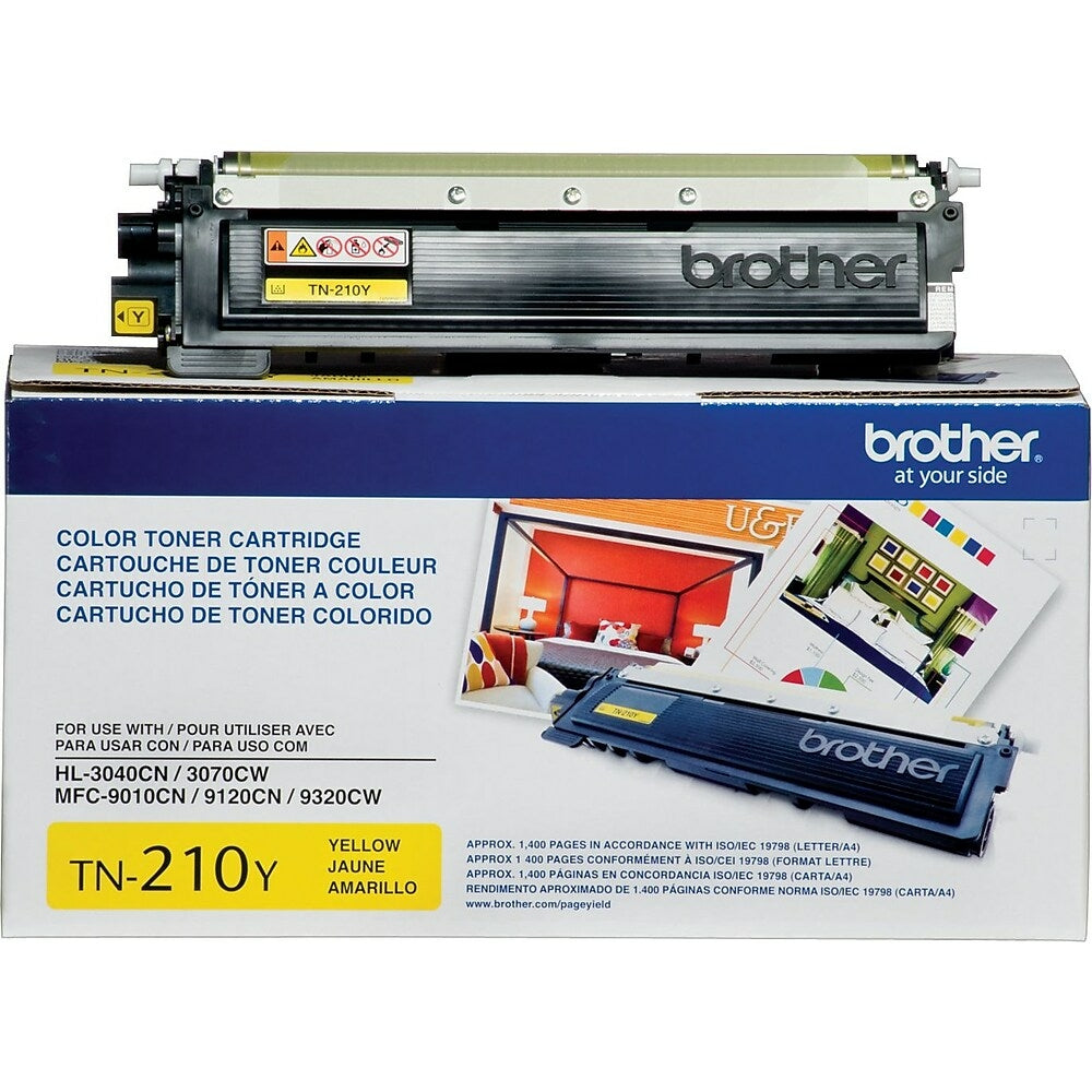 Cartouche de toner jaune Brother TN210 à rendement standard