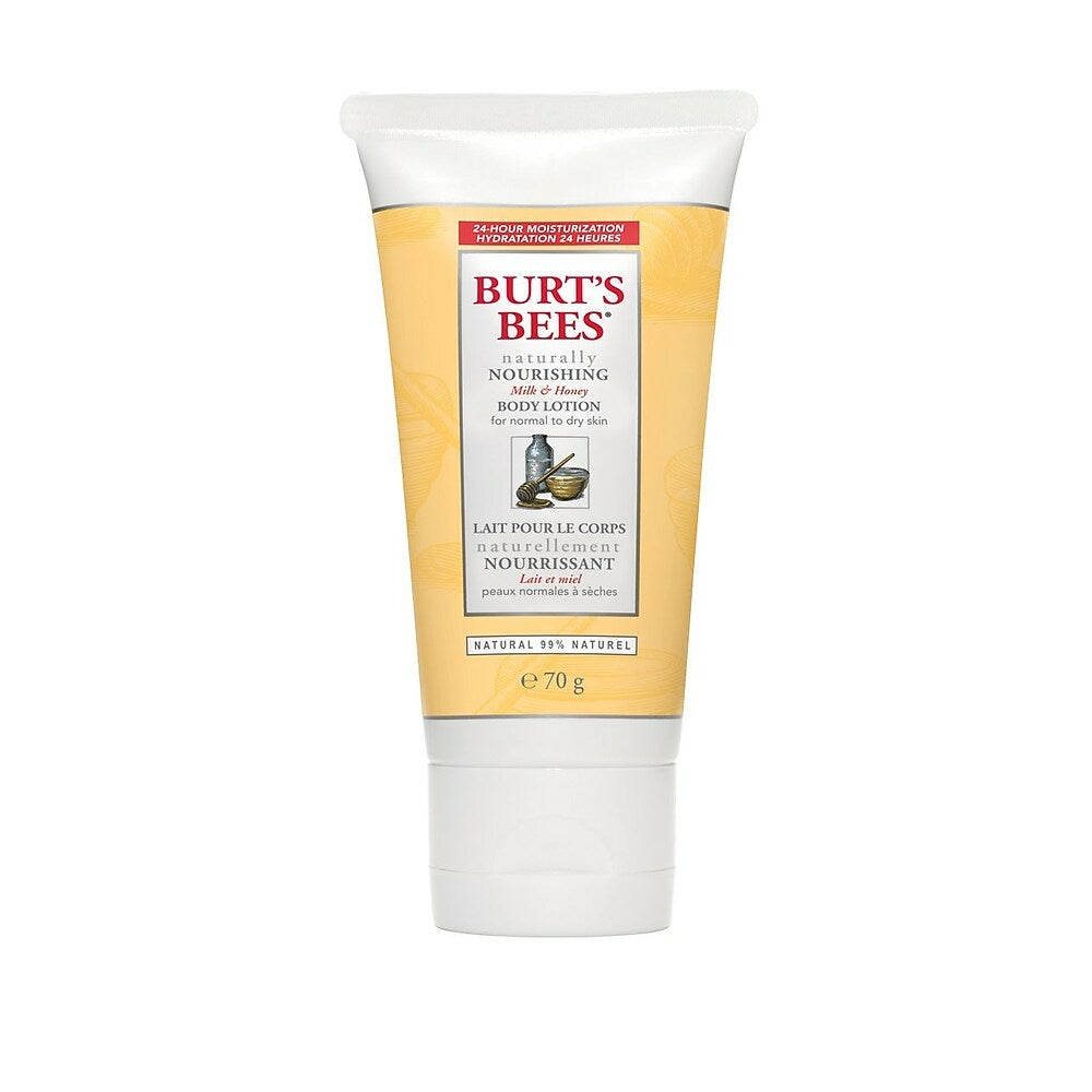 Lait corporel au lait et au miel naturellement nourrissant Burt's Bees, peaux normales à sèches