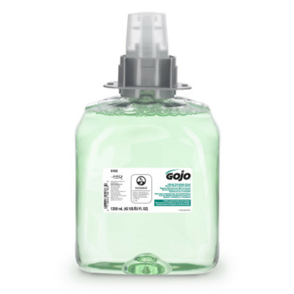 GOJO Green Certified Foam Hand, Hair & Body Wash Refill for GOJO FMX-12 Dispenser - 1250 mL - 4 Pack