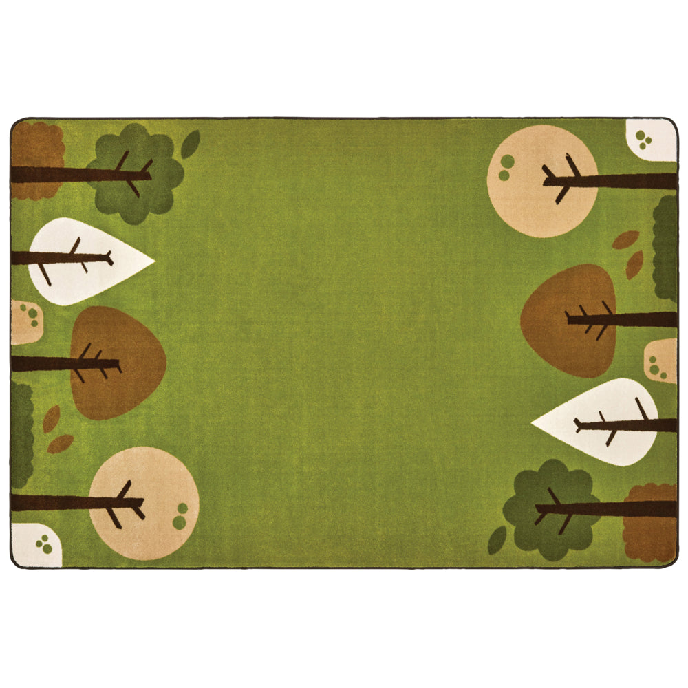 Carpets for Kids KIDSoft Tranquil Trees Rectangle - 4' x 6' - Green