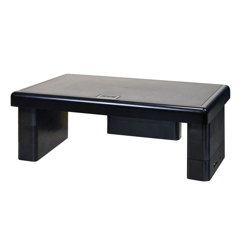 DAC Stax MP-213 Height-Adjustable Monitor/Laptop Stand with 2 USB Charging Ports - Black