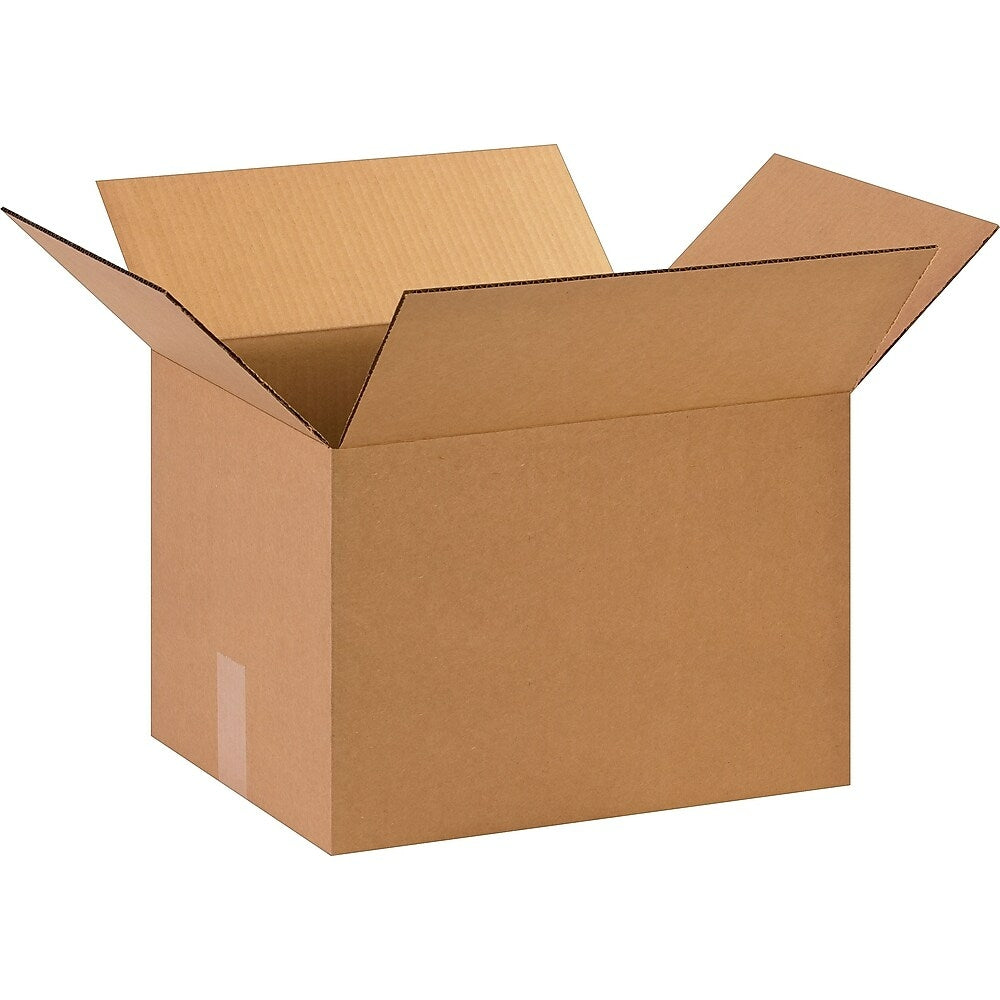 Corrugated Shipping Box - 15" L x 12" W x 10" H - Kraft - 25 Pack