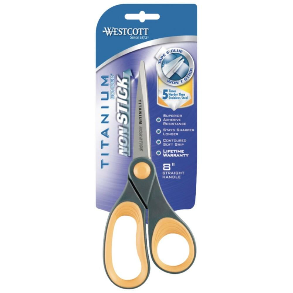 Ciseaux droits antiadhésifs Westcott 8" en titane