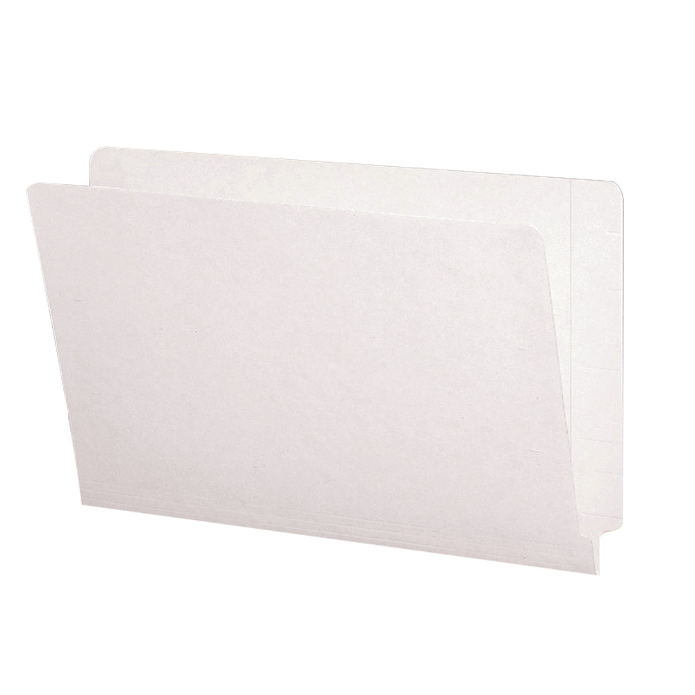 Smead Straight Cut Single-Ply Tab Folder - Ivory - Legal Size - 11 pt. - 3/4" Expansion - 100 Pack