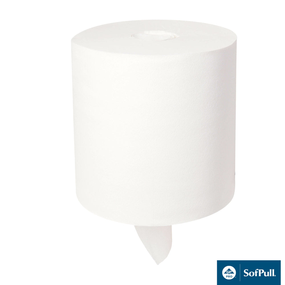 Essuie-tout haute capacité Georgia-Pacific Sofpull Centerpull – Blanc – Paquet de 4