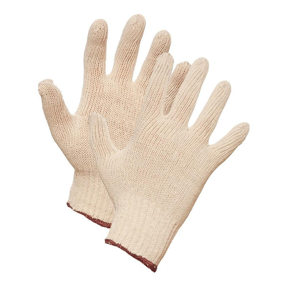 Gants de travail Forcefield en tricot à cordons – Taille S – Beige – Lot de 2