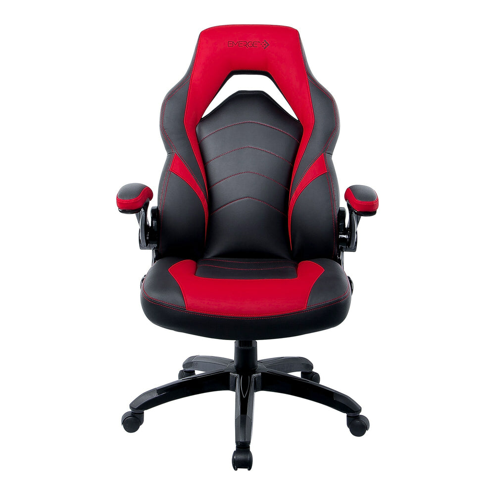 Staples Emerge Vortex Bonded Leather Gaming Chair - Black/Red