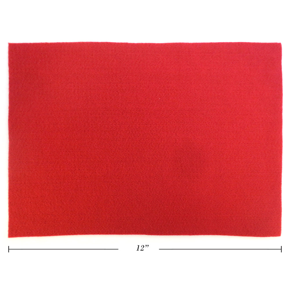 Selectum Felt Sheets - 9"W x 12 "L - Burgundy - 10 Pack