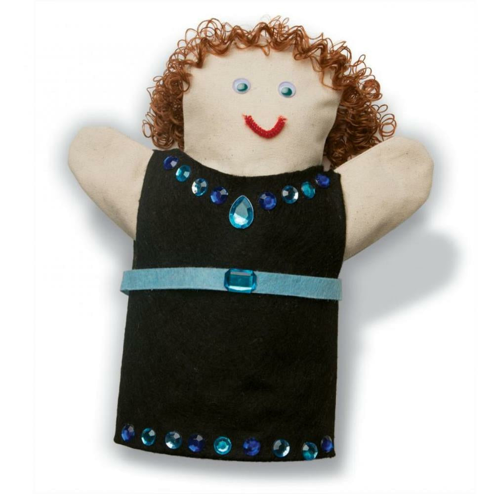 Creativity Street Canvas Hand Puppets, Body, 9-1/2" x 9-1/2", 6/pkg.