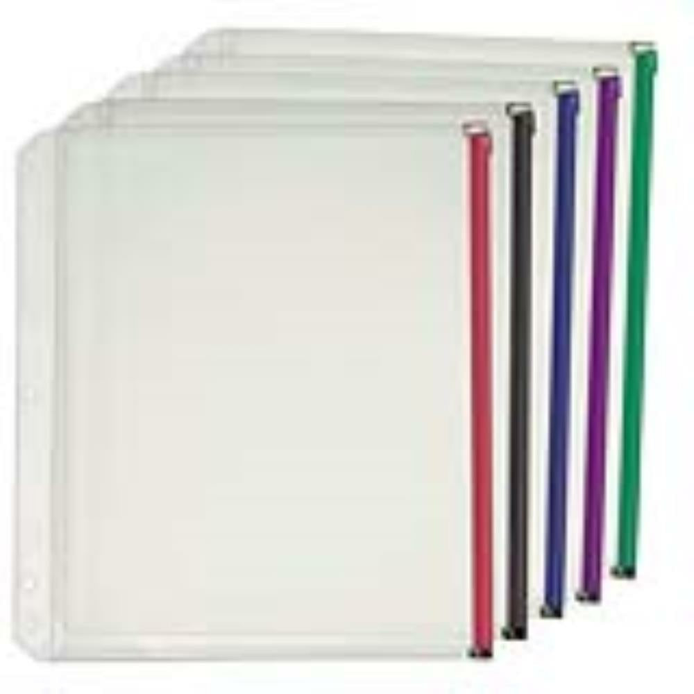 Cardinal Expanding Zipper Binder Pockets, 1/2", 5 Pack