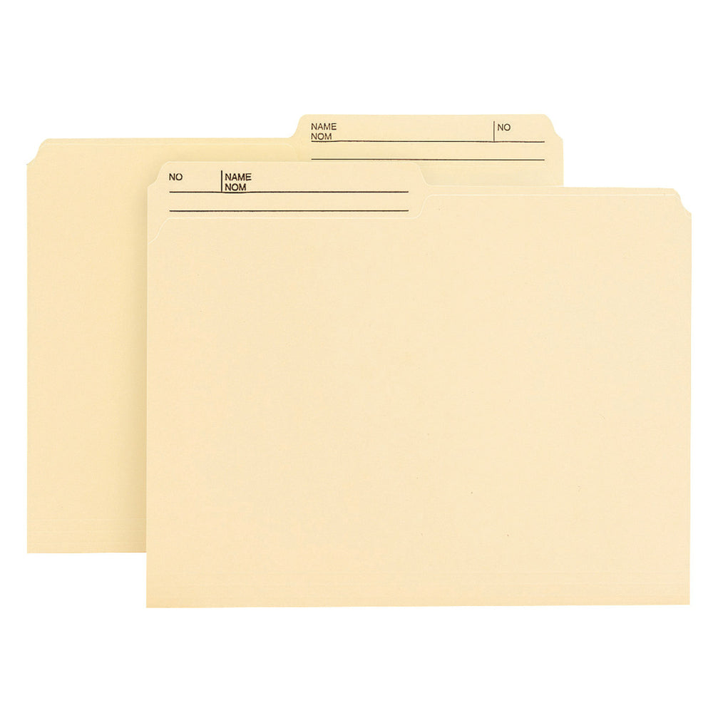 Smead Reversible File Folder - Letter - Manila - 100 Pack