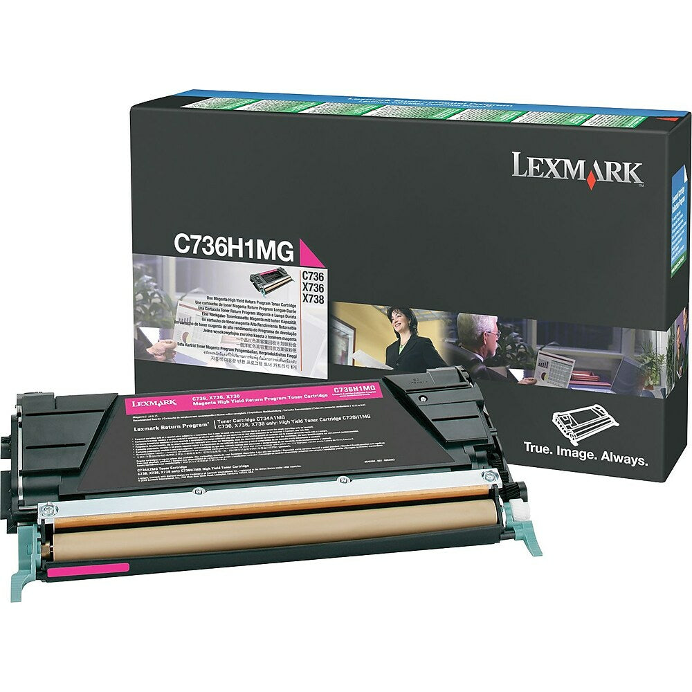 Cartouche de toner magenta Lexmark C736H1MG – Haut rendement – Programme de retour (C736H1MG)