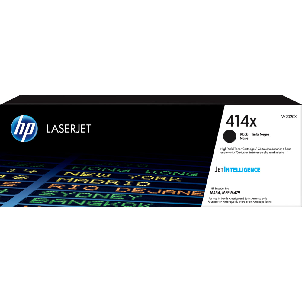 Cartouche de toner noir d'origine HP 414X - Haute capacité (W2020X)