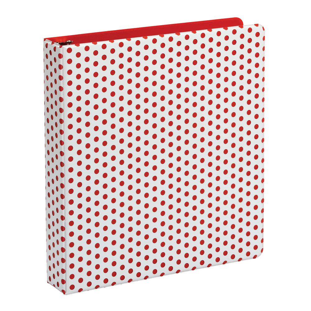 Classeur Oxford Punch Pop 3,8 cm (1,5 po) à 3 anneaux - Rouge/Blanc, PDQ
