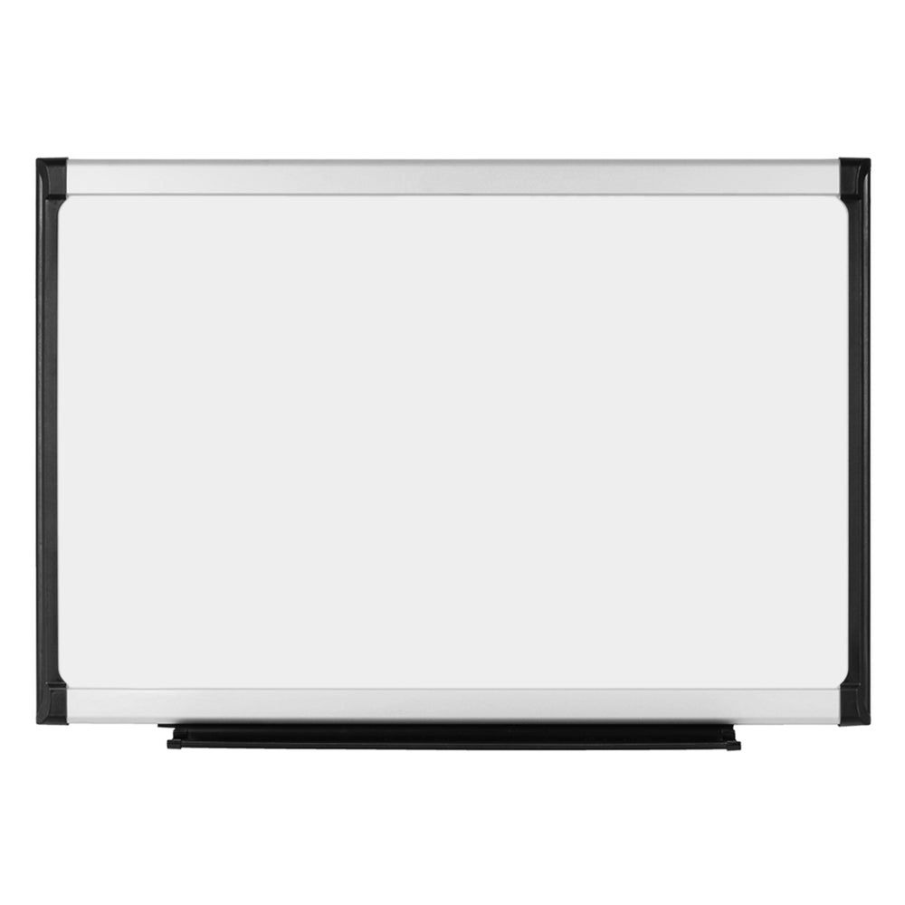 Tableau blanc magnétique effaçable à sec Staples Provision - 36" x 48" - Cadre en aluminium blanc/noir