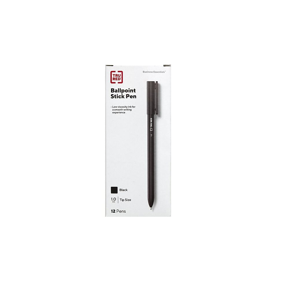 medium point red stick pen