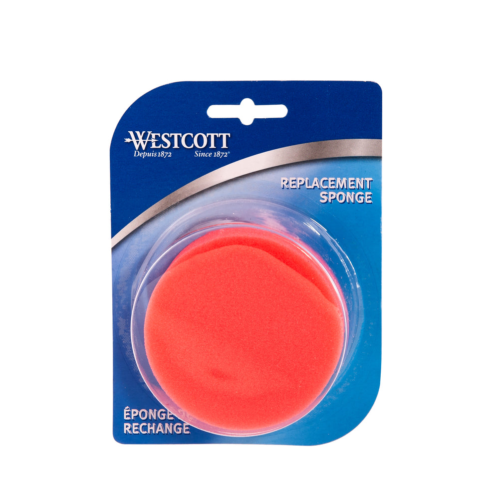 Recharge pour éponge mouillante Westcott - 7,6 cm de diamètre - Rose