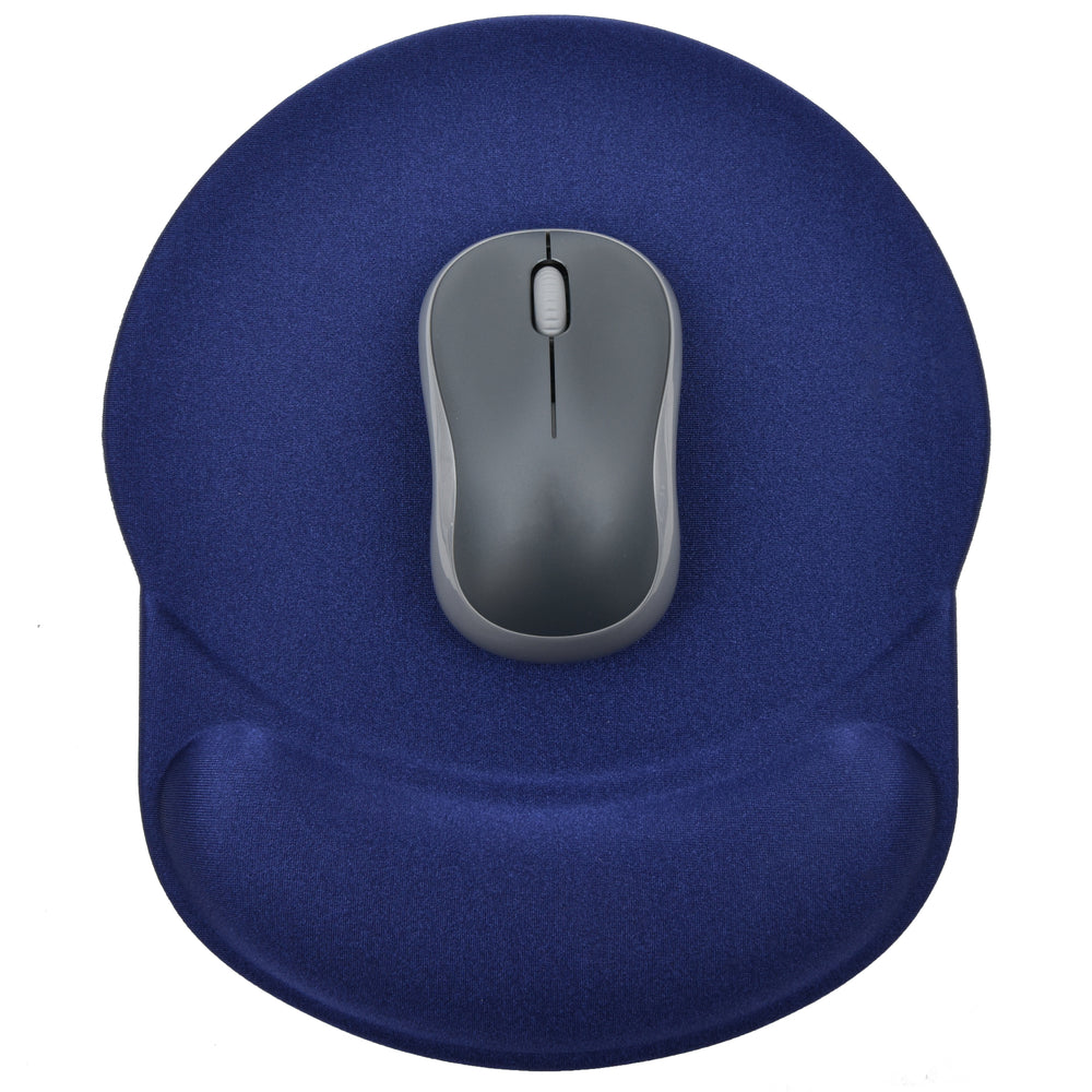 DAC MP-123 Super-Gel 'Racetrack' Mouse Pad with Wrist Rest, Blue