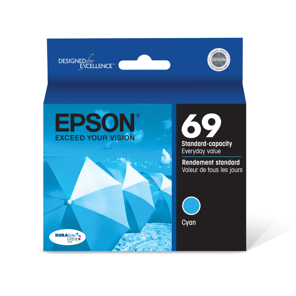 Cartouche d'encre Epson T069 - Capacité standard - Cyan