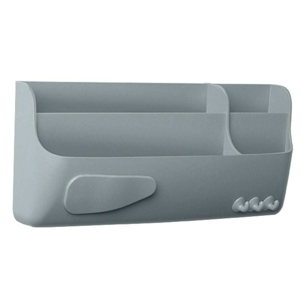 MasterVision Magnetic Storage Holder for Whiteboards - 4 Compartments - Grey
