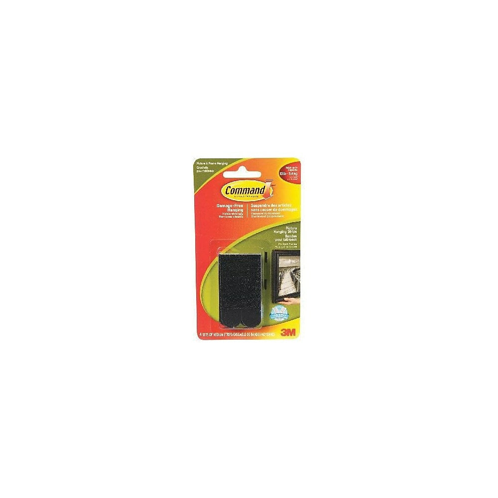 Command Picture Hanging Strips, Medium, Black