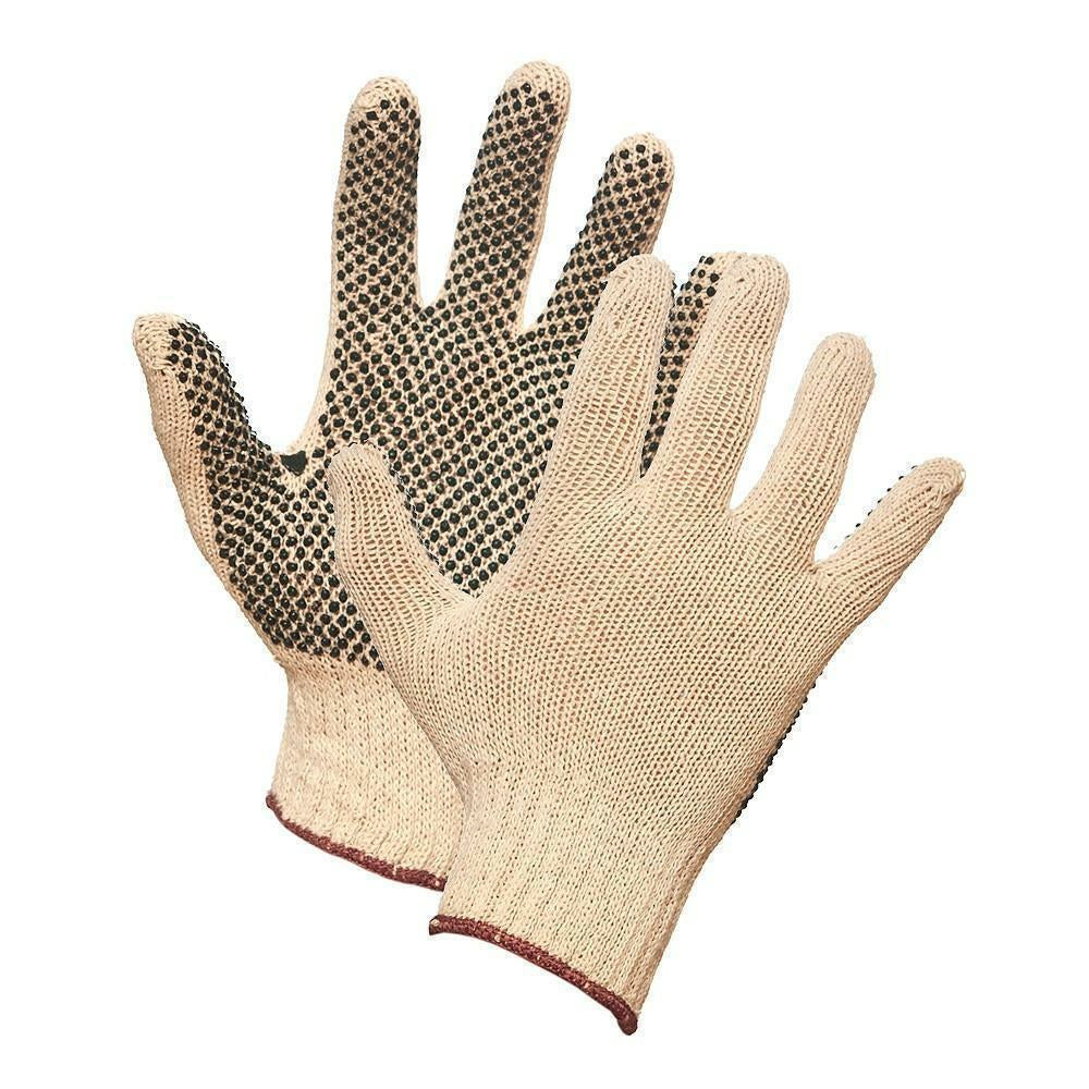 Forcefield One Side Dotted String Knit Gloves - XL - 12 Pack