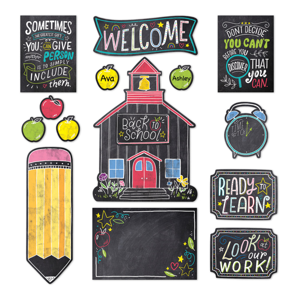 Creative Teaching Press School Time Fun Chalk It Up! Bulletin Board