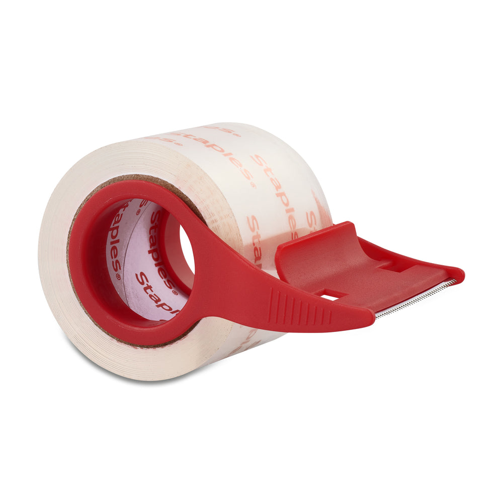 Staples Quick Start Tape with Dispenser, 48 mm x 20 m, 2.6-mil
