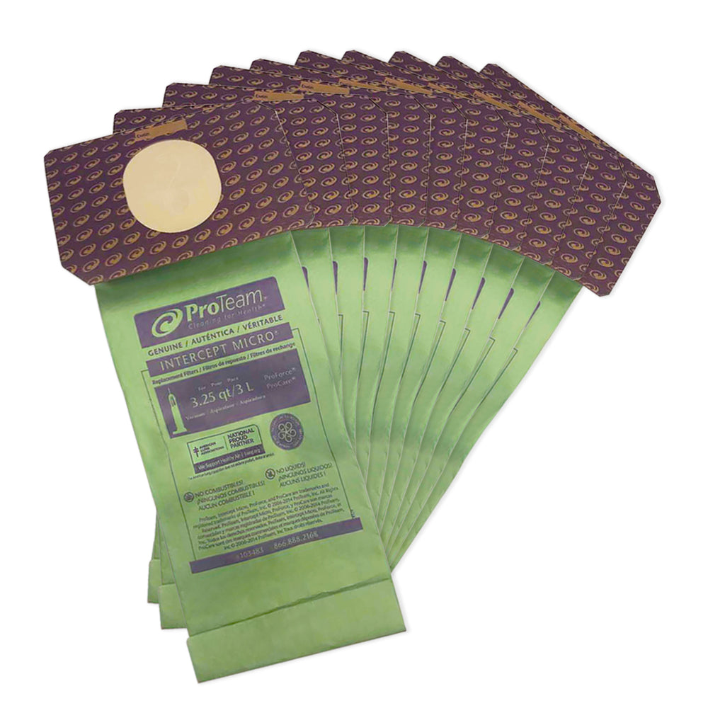 Sac filtrant Intercept Micro - Compatible avec ProForce - Paquet de 10