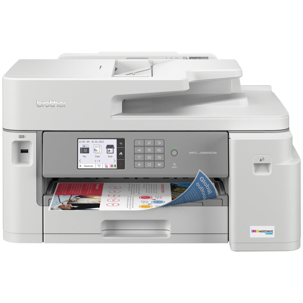 Brother MFCJ5855DW INKvestment Tank All-In-One Inkjet Printer