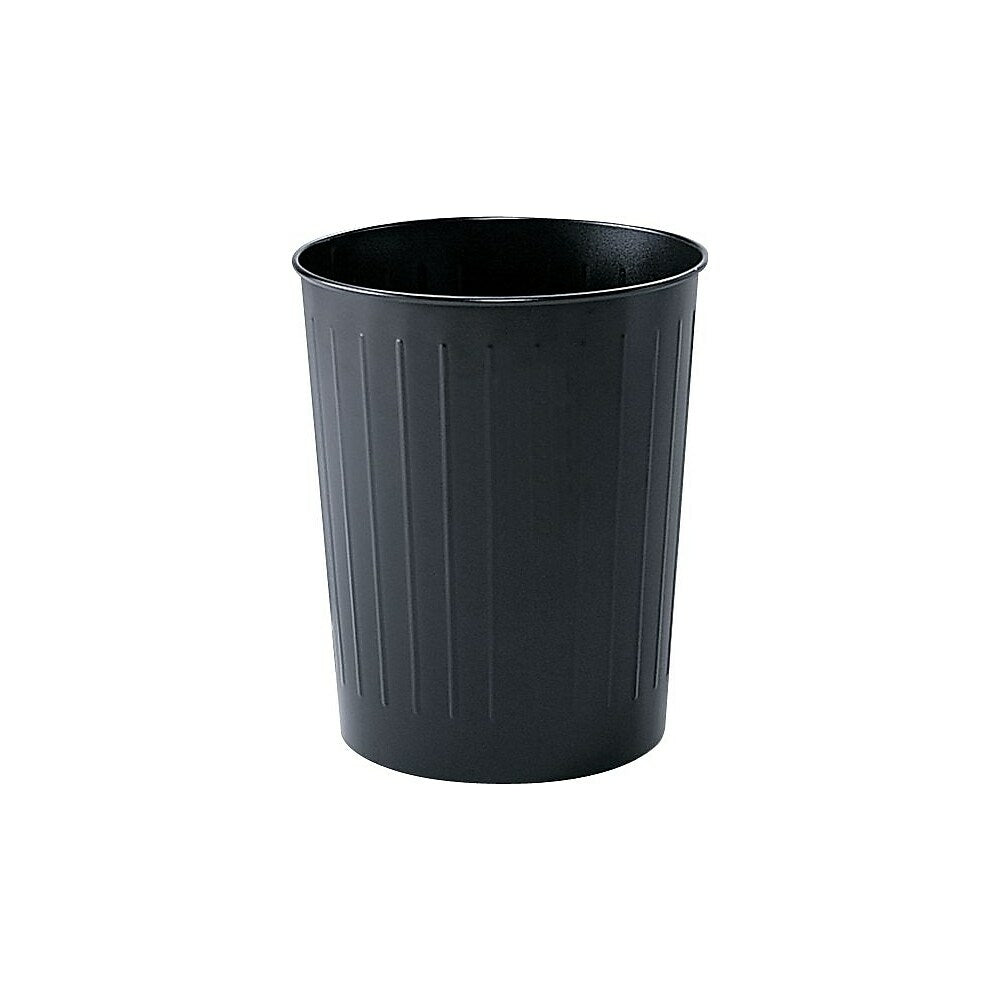 Corbeille à papier ronde Safco, noire