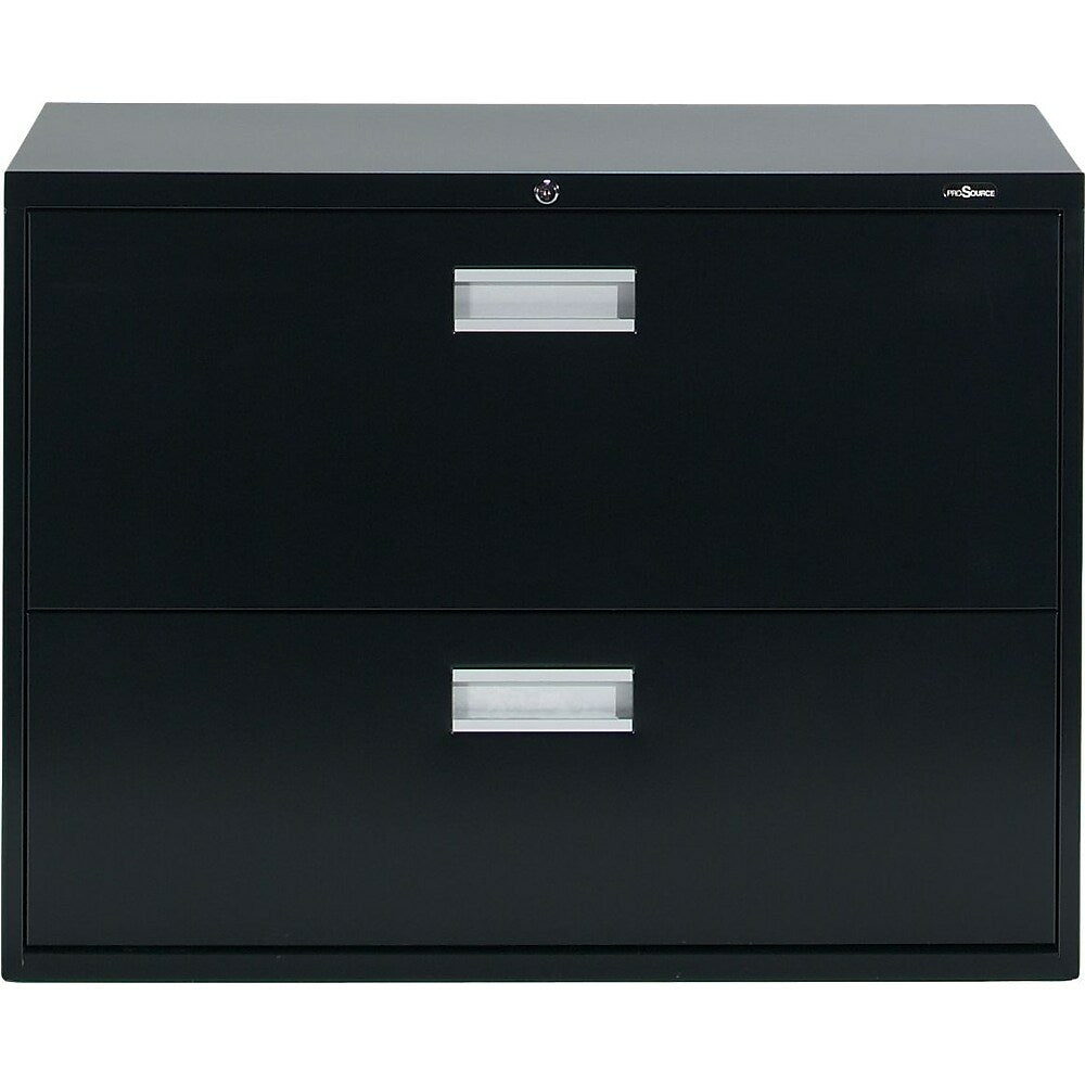 Staples Lateral File Cabinet, 2-Drawer, Black