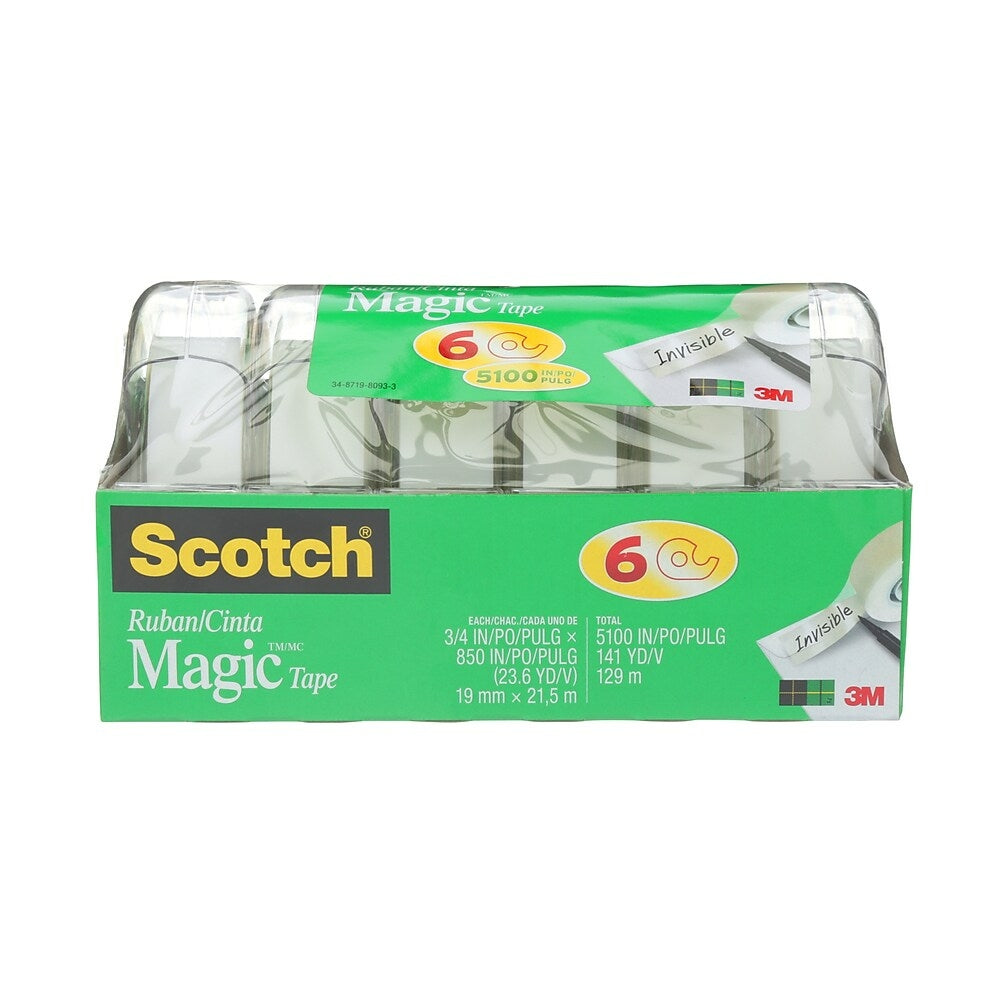 Ruban adhésif Scotch Magic - 19 mm x 21,5 m