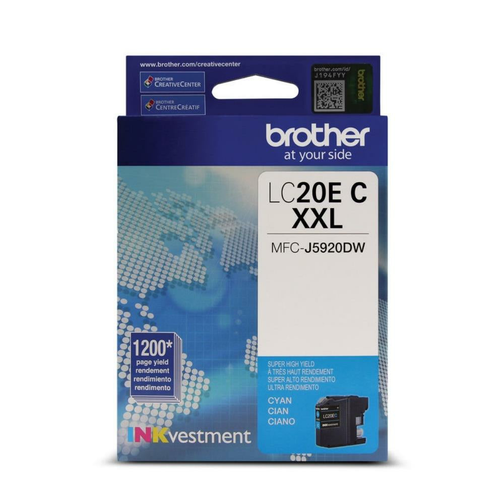 Brother LC20E Cyan Ink, INKvestment Super High Yield (LC20ECS)