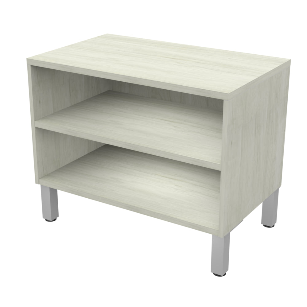 Armoire de rangement ouverte Heartwood HDL Levels - Bois d'hiver argenté