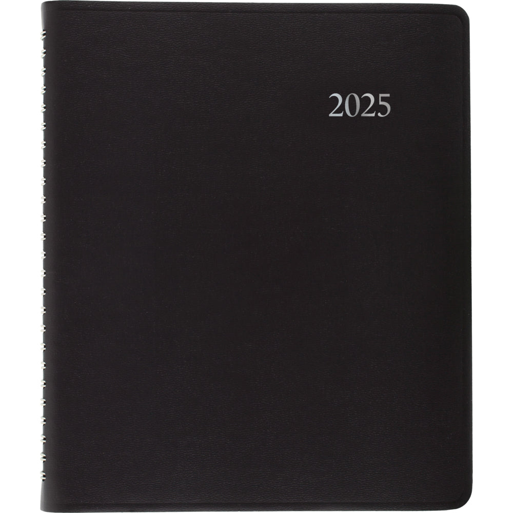 Staples 2025 Weekly/Monthly Planner - 8-3/4" H x 6-7/8" W - Black - Bilingual
