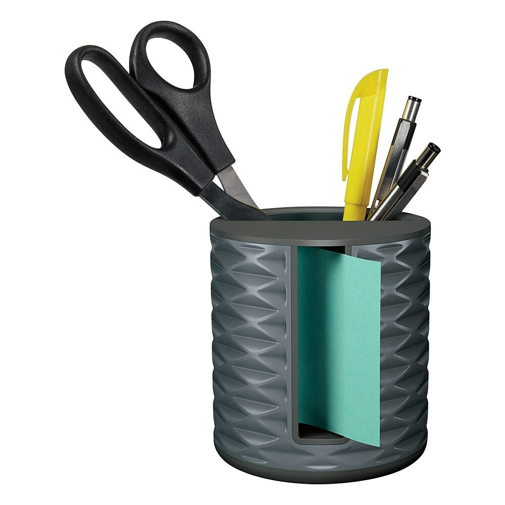Distributeur de notes Post-it Pop-Up, pour notes 3" x 3", noir et gris (ABS-330-B)