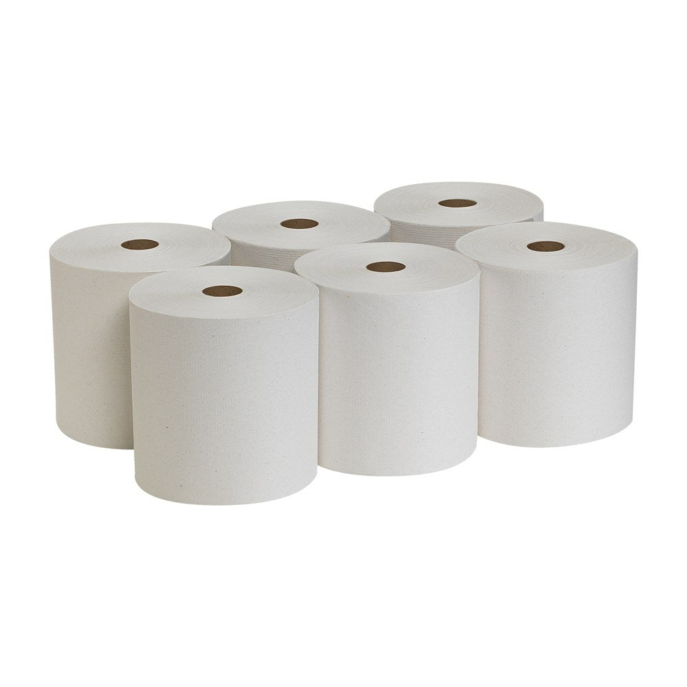 Rouleaux d'essuie-tout recyclés Pacific Blue Basic - Paquet de 6