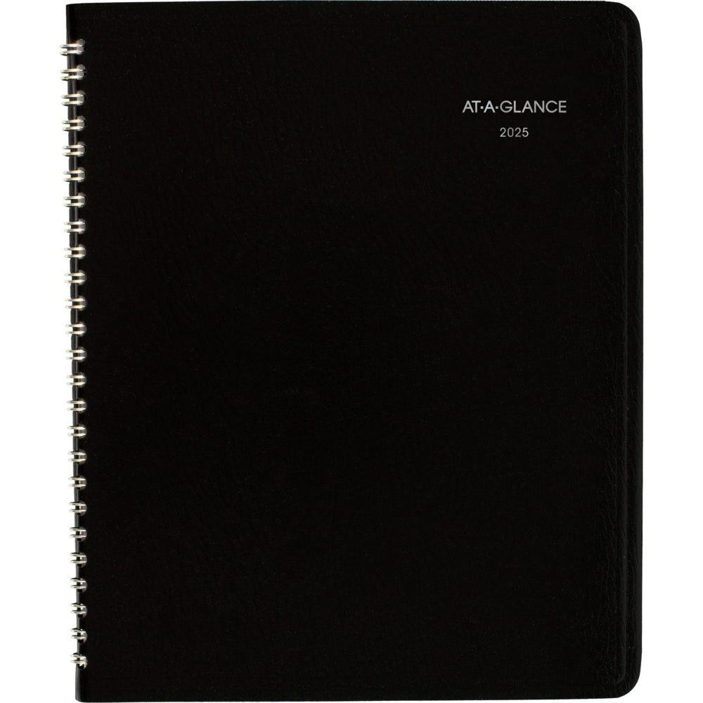 Agenda mensuel AT-A-GLANCE 2025 - 8-3/4" H x 6-7/8" L - Noir - Bilingue